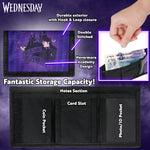 Wednesday Wallet and Thing Keyring Set for Girls and Teenagers - Get Trend
