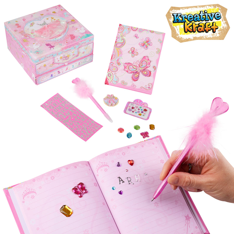 Diary for Girls, DIY Journal, Kids Scrapbook - Butterfly Box - Get Trend
