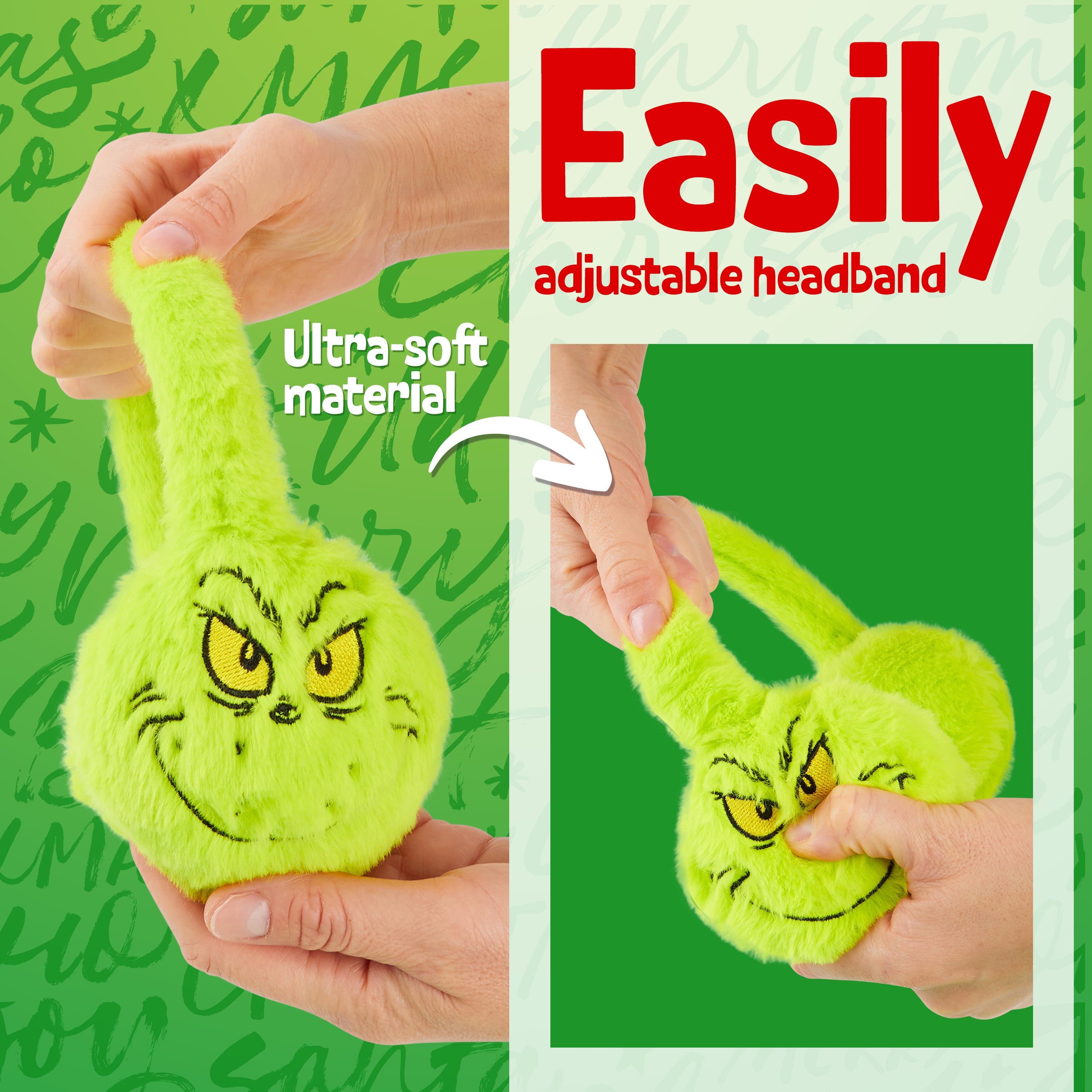 The Grinch Womens Fluffy Earmuffs, Cosy Winter Accessories - Gifts for Her - Get Trend