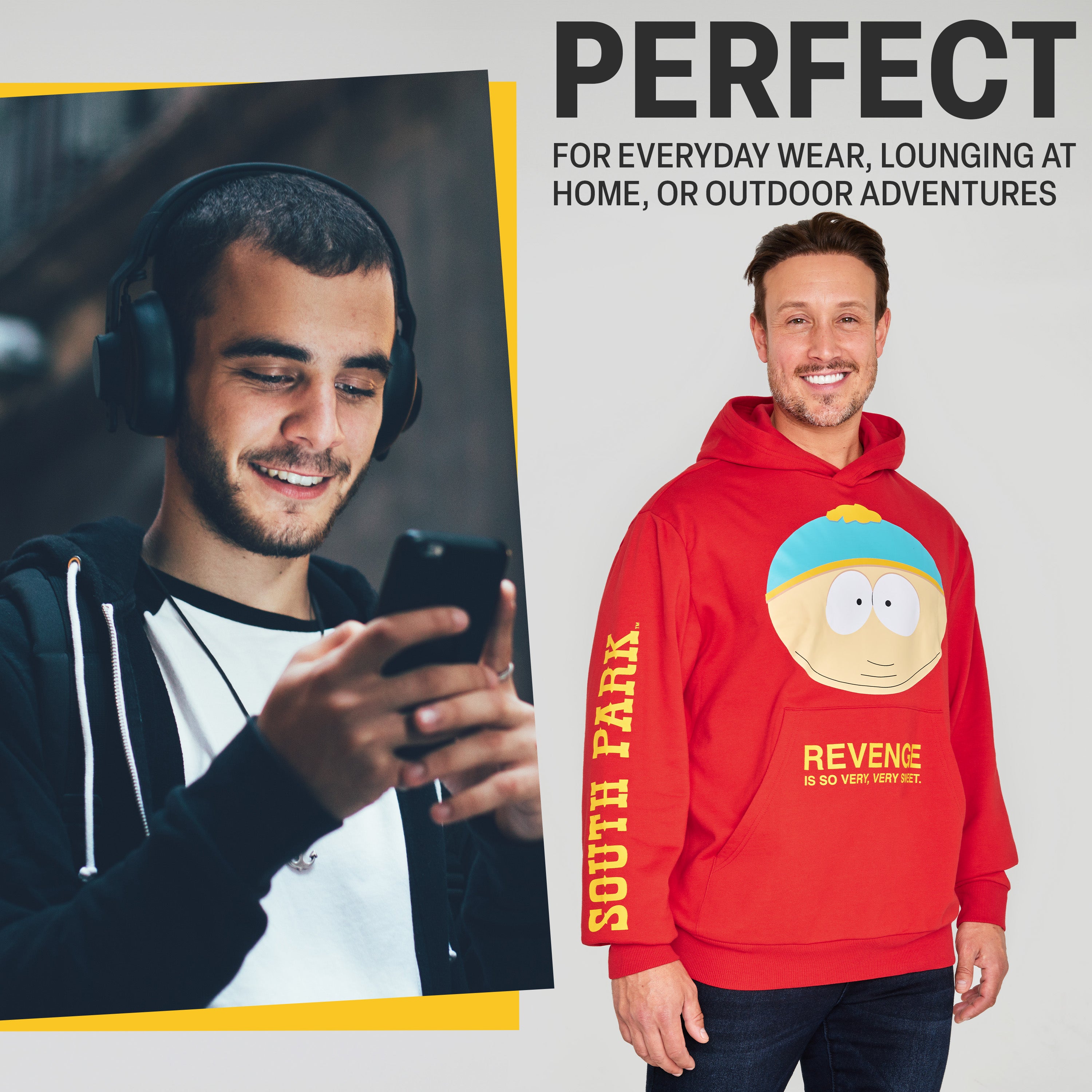 South Park Mens Hoodie, Comfy Stylish Hooded Sweatshirt - Funny Gifts for Him - Get Trend