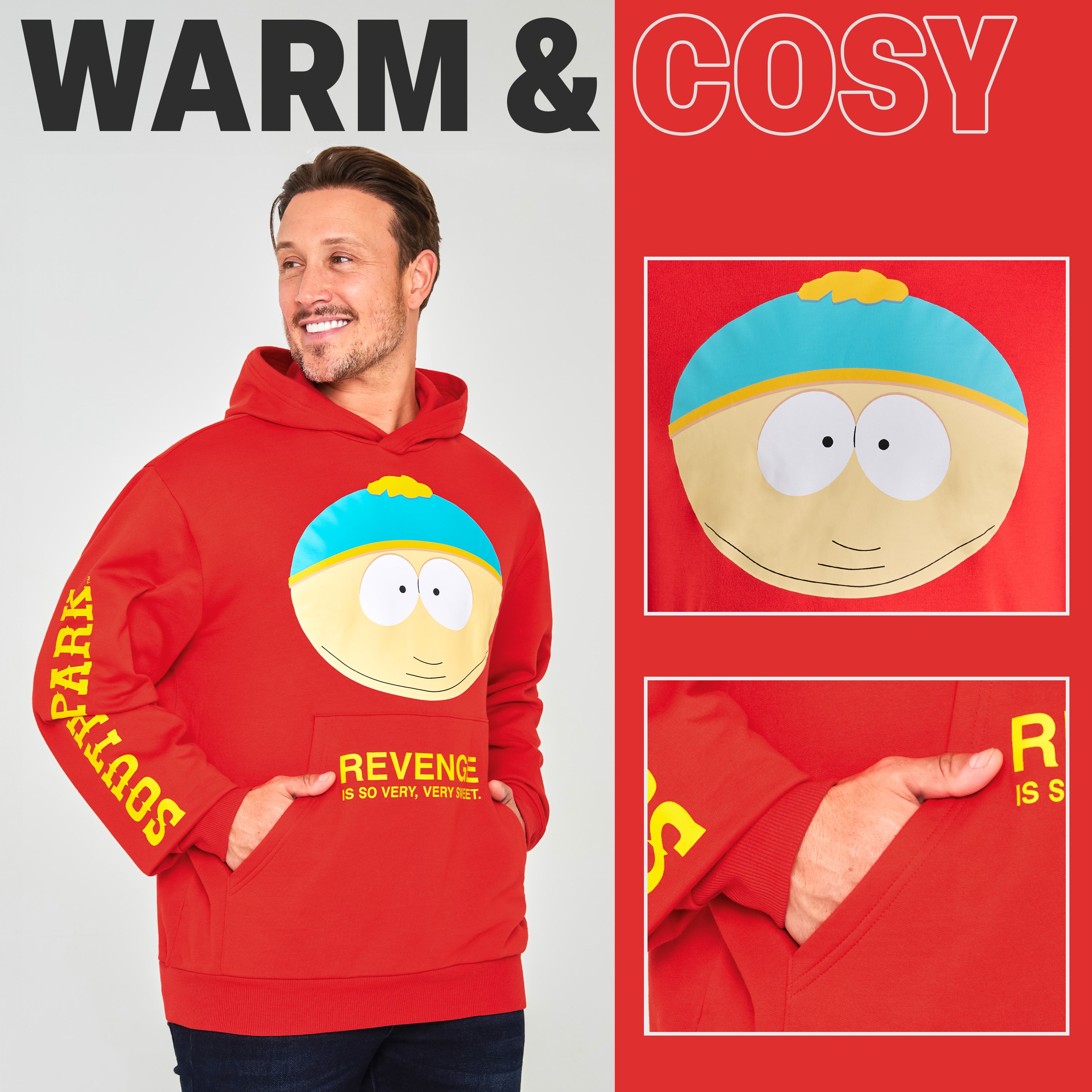 South Park Mens Hoodie, Comfy Stylish Hooded Sweatshirt - Funny Gifts for Him - Get Trend