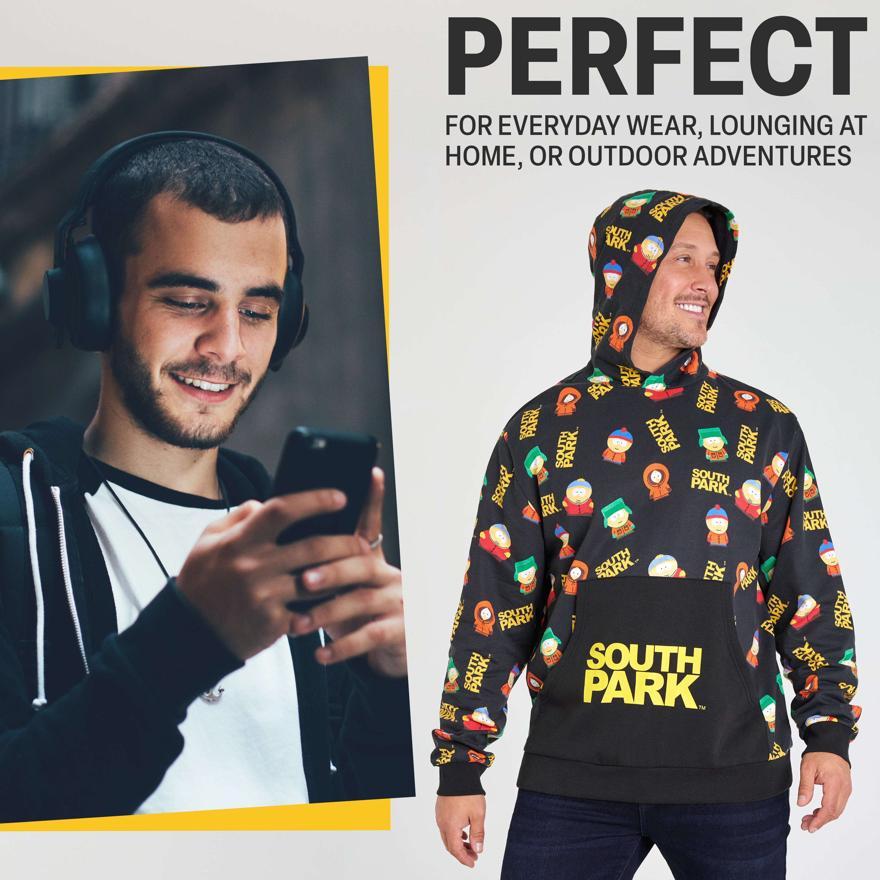South Park Mens Hoodie, Comfy Stylish Hooded Sweatshirt - Funny Gifts for Him - Get Trend