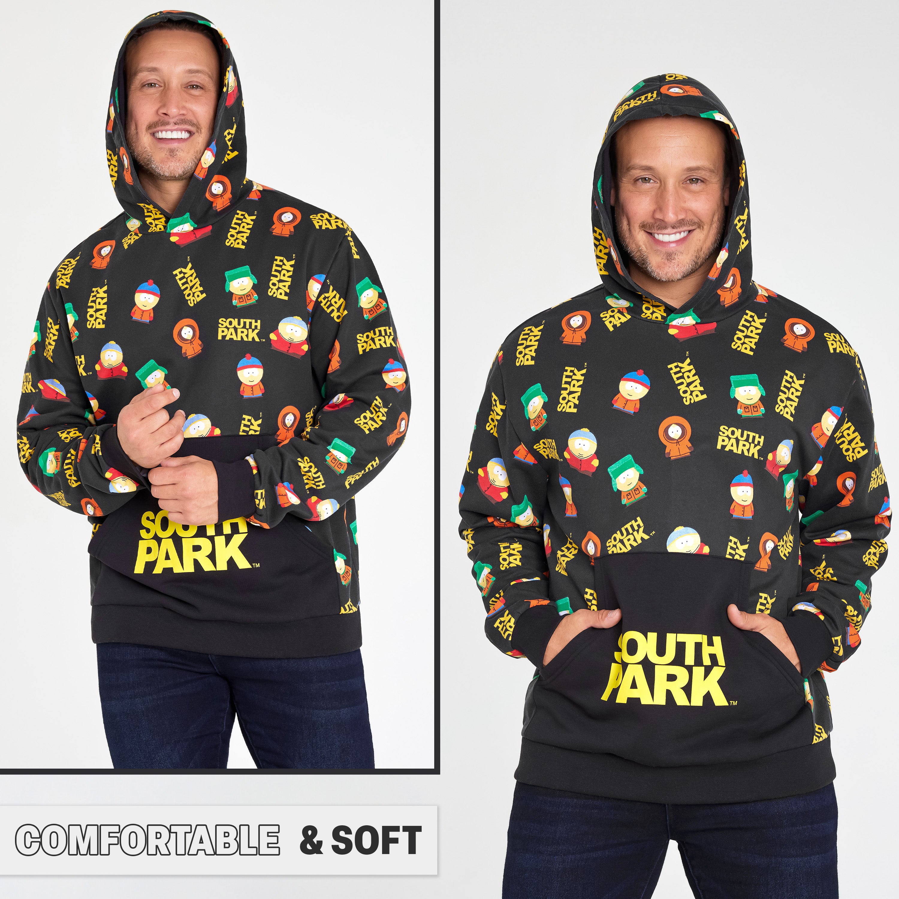 South Park Mens Hoodie, Comfy Stylish Hooded Sweatshirt - Funny Gifts for Him - Get Trend