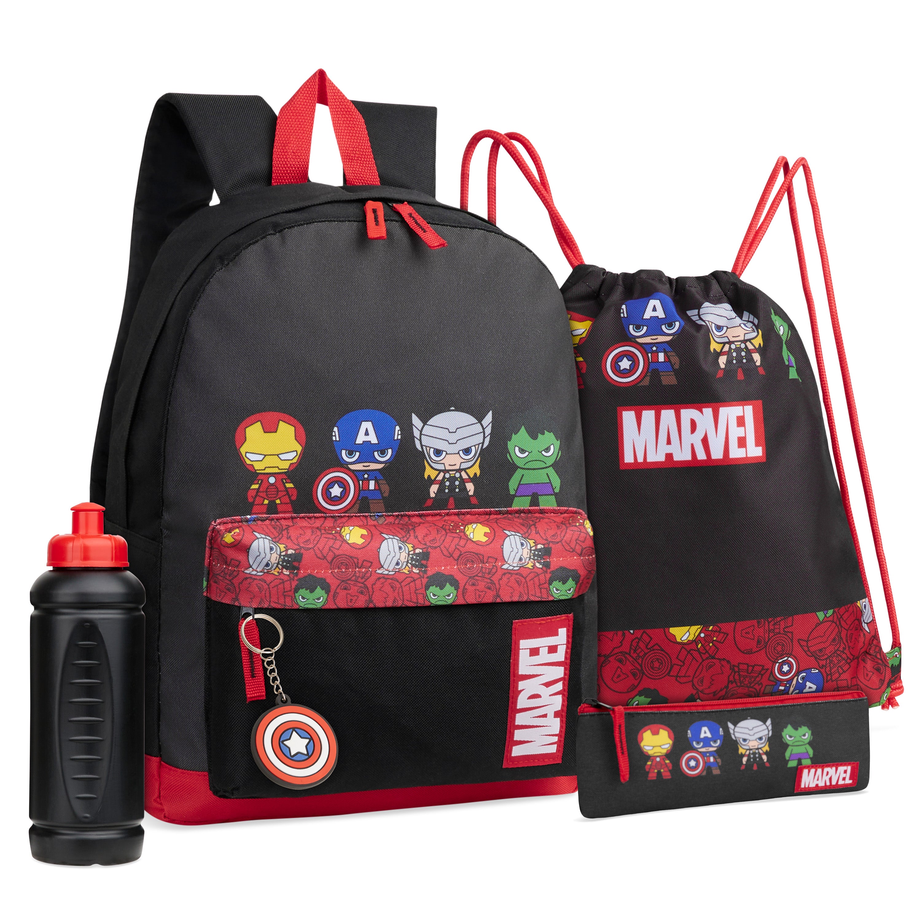 Marvel School Bag Set, 5 Piece Set - Get Trend