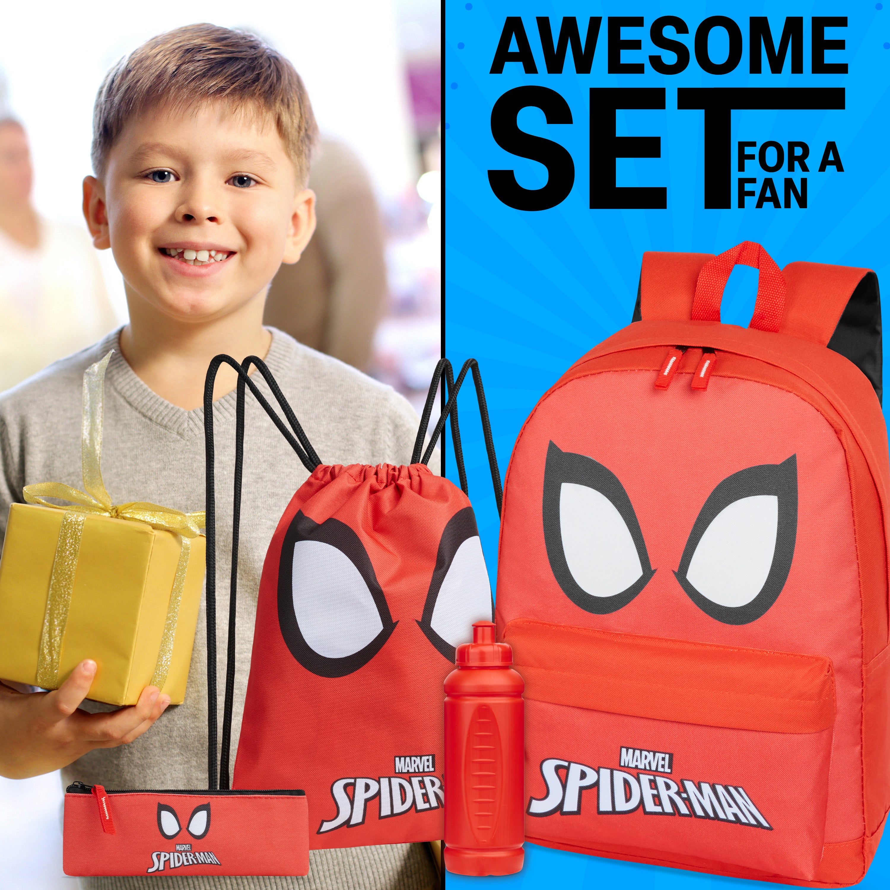 Marvel School Bag Set, 5 Piece Set - Get Trend