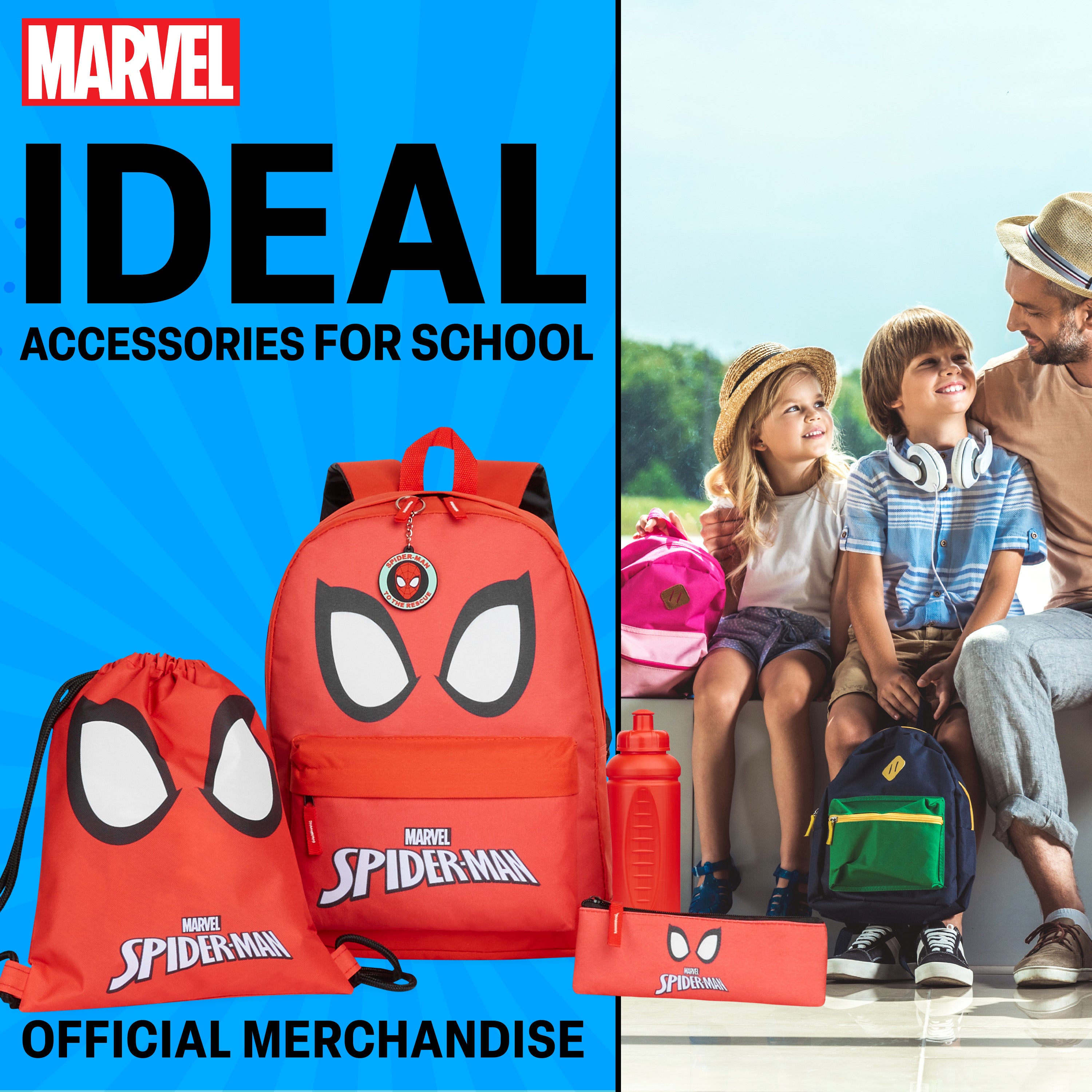 Marvel School Bag Set, 5 Piece Set - Get Trend