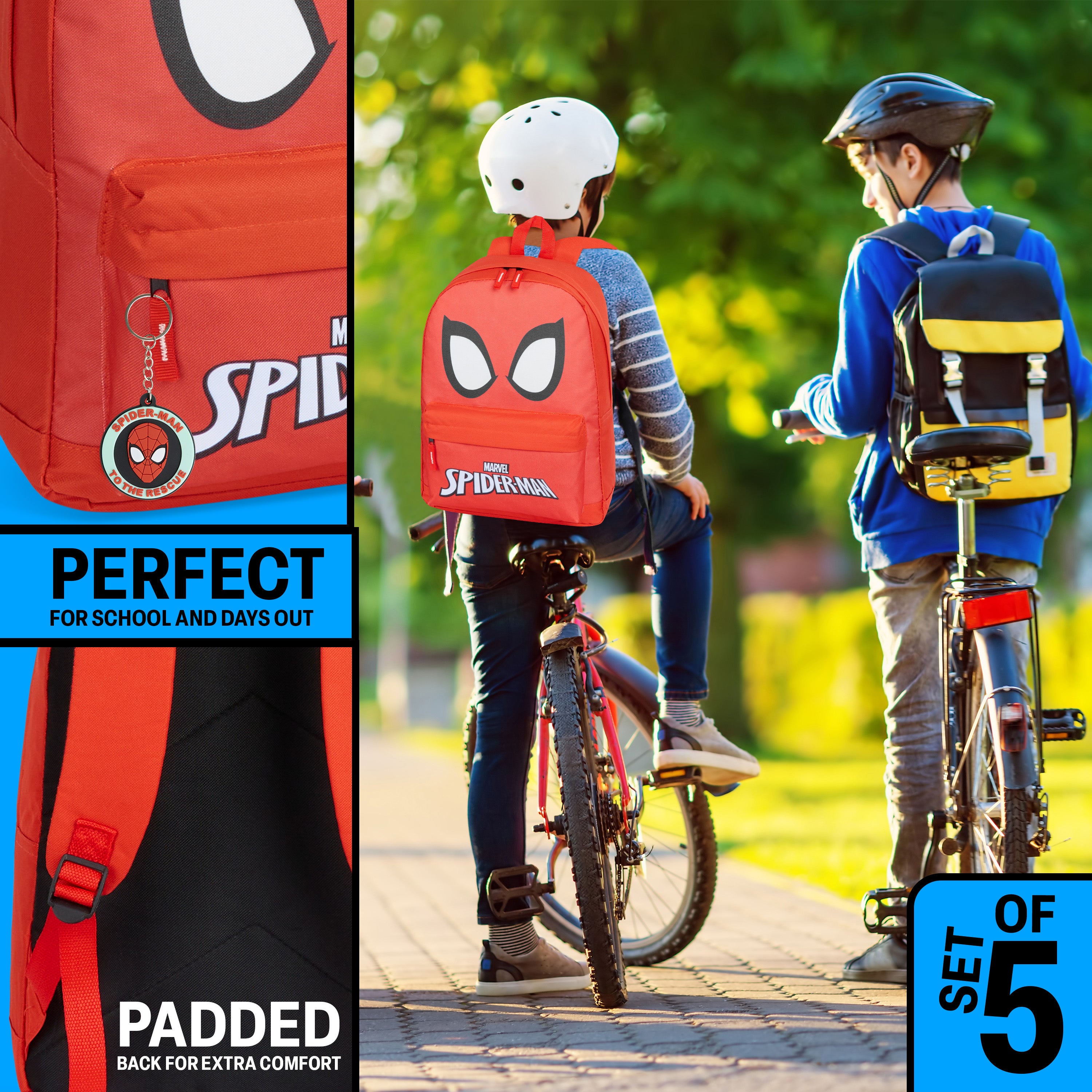 Marvel School Bag Set, 5 Piece Set - Get Trend