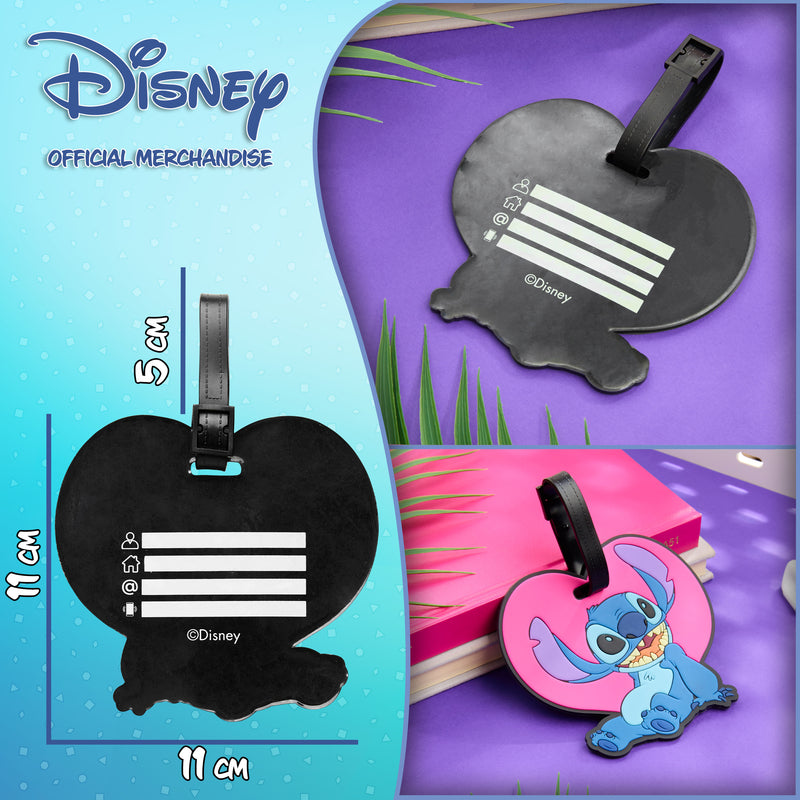 Disney Luggage Tags for Suitcase, Baggage Identification for Travel - STITCH - Get Trend