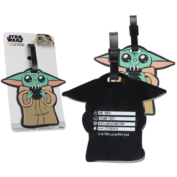 Disney Luggage Tags for Suitcase, Baggage Identification for Travel - BABY YODA