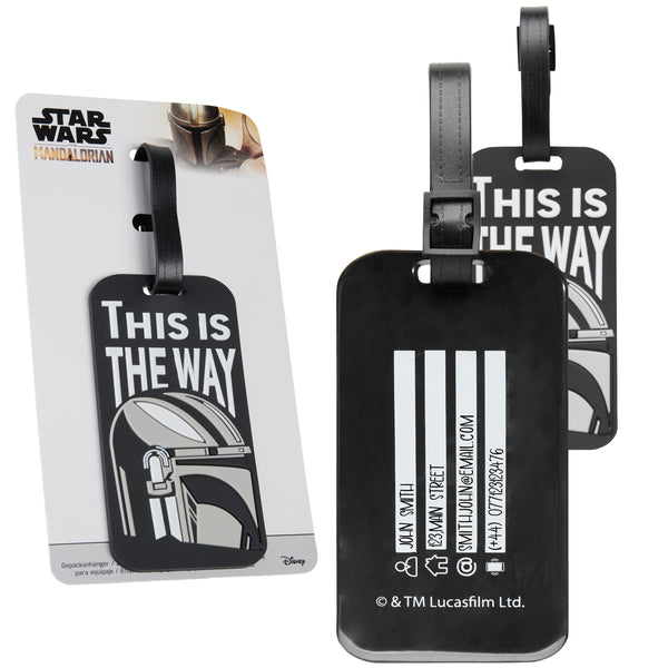 Disney Luggage Tags for Suitcase, Baggage Identification for Travel - MANDALORIAN - Get Trend