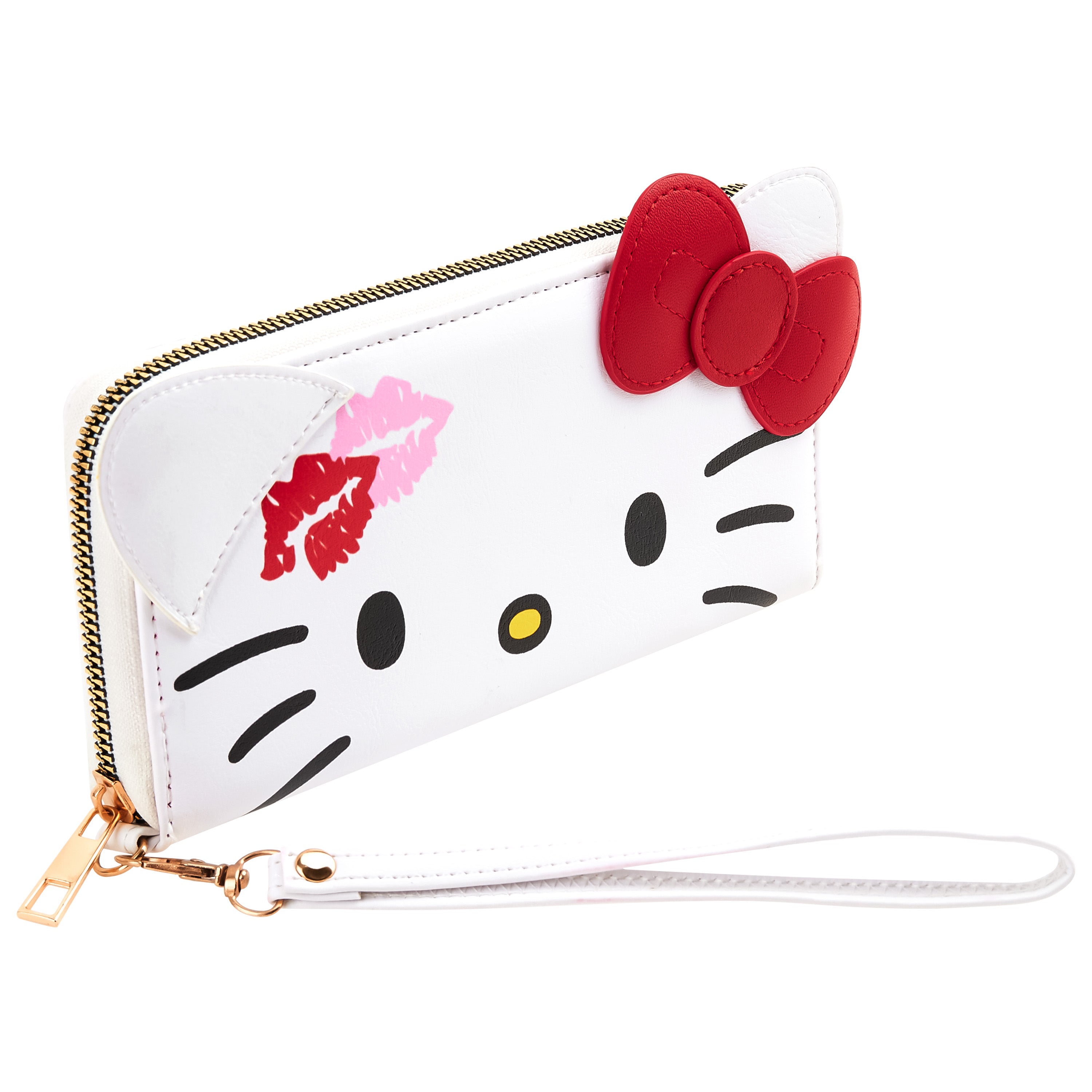 Hello Kitty Womens Zip Around Purse, Card Slots Coin Compartment - Gifts for Her - Get Trend