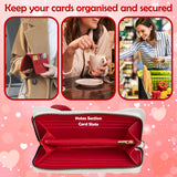 Hello Kitty Womens Zip Around Purse, Card Slots Coin Compartment - Gifts for Her - Get Trend