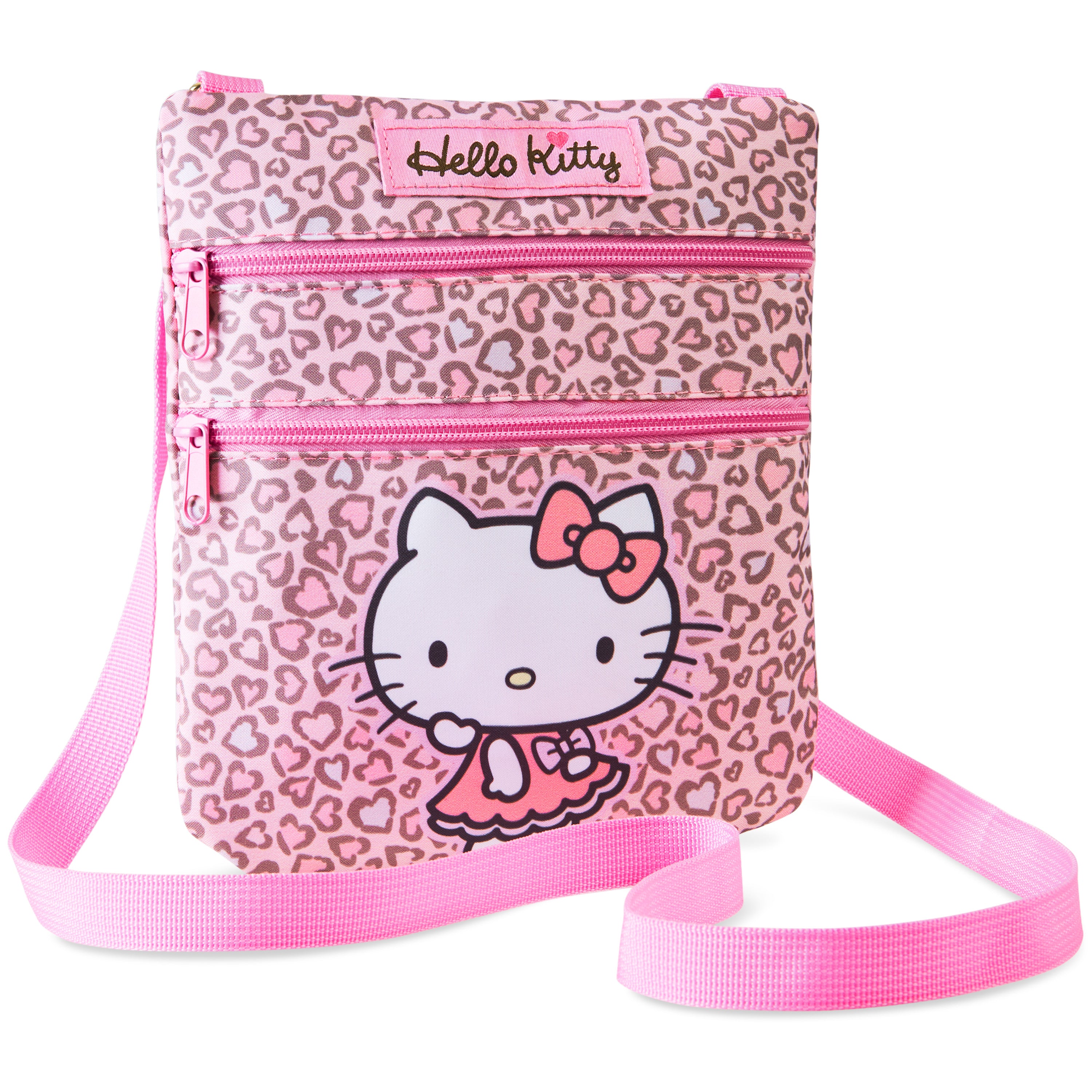 Hello Kitty Crossbody Bag for Girls - Adjustable Strap 2 Pockets - Gifts for Girls - Get Trend