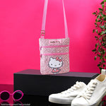 Hello Kitty Crossbody Bag for Girls - Adjustable Strap 2 Pockets - Gifts for Girls - Get Trend