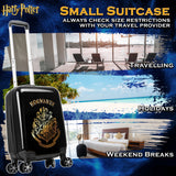 Harry Potter Hard Shell Suitcase, 55 x 35 x 21cm, 31L Capacity, 4 Wheels, Combination Lock - Travel Essentials (S/55cm - 31L, Black) - Get Trend