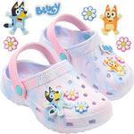 Bluey Clogs for Kids Toddlers Fun Garden Shoes Slip On with Shoe Charms - Get Trend