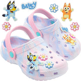 Bluey Clogs for Kids Toddlers Fun Garden Shoes Slip On with Shoe Charms - Get Trend