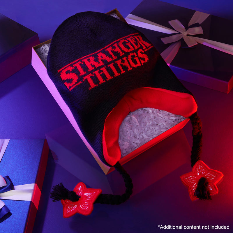 Stranger Things Beanie Hat with Ear Flaps for Kids and Teenagers - Get Trend