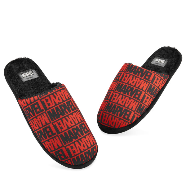 Marvel Men's Slippers - Warm Cosy Indoor Non Slip Shoes - Get Trend