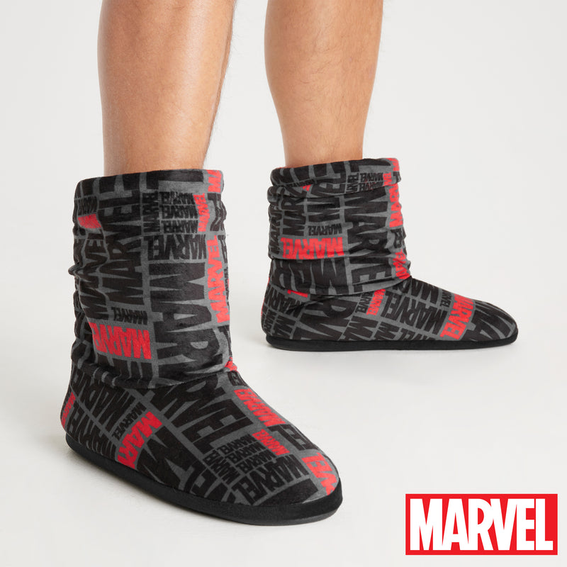 Marvel Men's Slippers Plush Indoor House Shoes - Get Trend