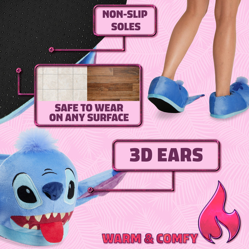 Disney Stitch Slippers for Women, Stitch Ladies Slippers - Get Trend