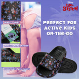Disney Stitch Girls Sliders, Beach or Pool Shoes for Kids - Black - Get Trend