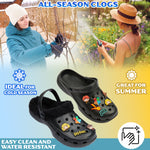 Harry Potter Clogs Womens Teens Winter Fleece Lining & Removable Charms - Warm Slip On Garden Shoes with Strap - Get Trend