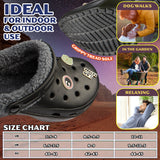 Disney Star Wars Clogs Mens Teens Winter Fleece Lining & Removable Charms - Warm Slip On Garden Shoes with Strap - Get Trend