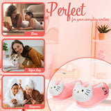 Hello Kitty Womens 3D Slippers, Cosy Indoor House Shoes Non Slip Loungewear - Gifts for Her - Get Trend