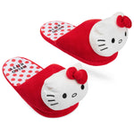 Hello Kitty Womens 3D Slippers, Cosy Indoor House Shoes Non Slip Loungewear - Gifts for Her - Get Trend