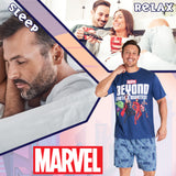 Marvel Avengers Mens Pyjamas Set Short PJs Nightwear Spiderman Lounge Set
