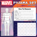 Marvel Avengers Mens Pyjamas Set Short PJs Nightwear Spiderman Lounge Set