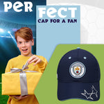 Manchester City F.C. Boys Baseball Cap Adjustable Strap Sun Hat Kids Teenagers Navy - Get Trend