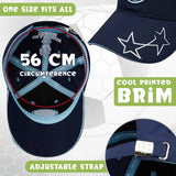 Manchester City F.C. Boys Baseball Cap Adjustable Strap Sun Hat Kids Teenagers Navy - Get Trend