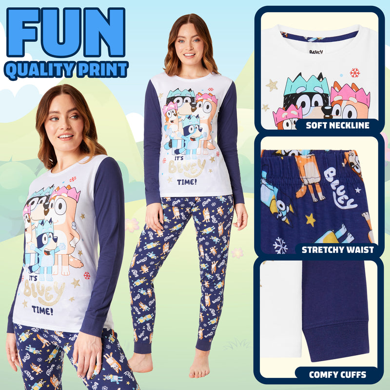 Bluey Christmas Matching Family Pyjamas - Xmas Matching PJs for Women - Get Trend
