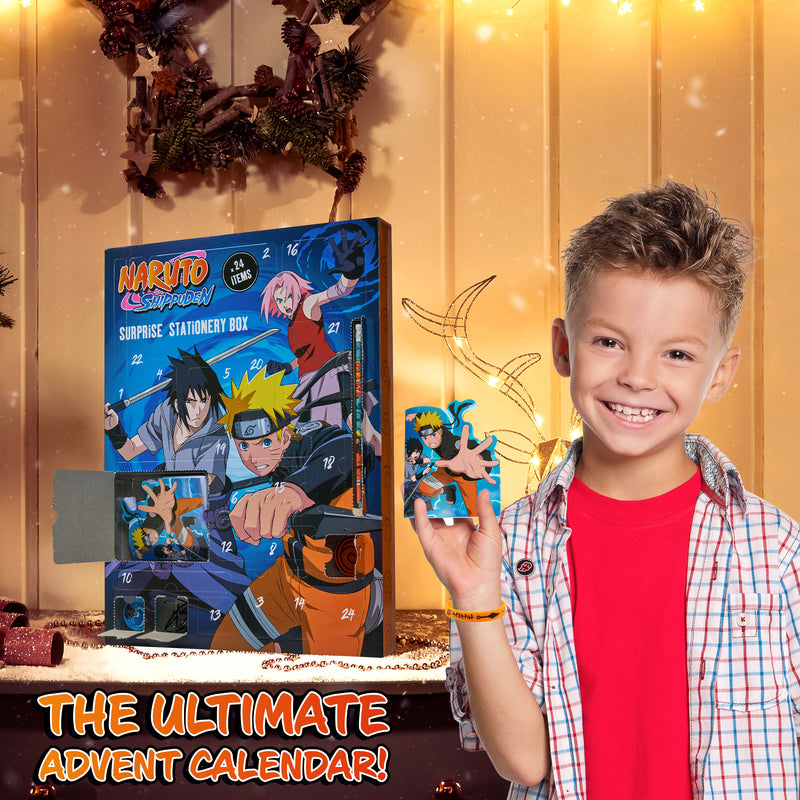 Naruto Advent Calendar 2023 Kids - Anime Stationery Countdown Calendars, Keyrings and Gadgets - Get Trend