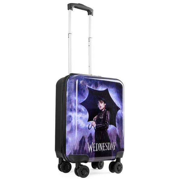 Wednesday Kids Suitcase with Wheels - Carry On Travel Bag with Handle - Get Trend