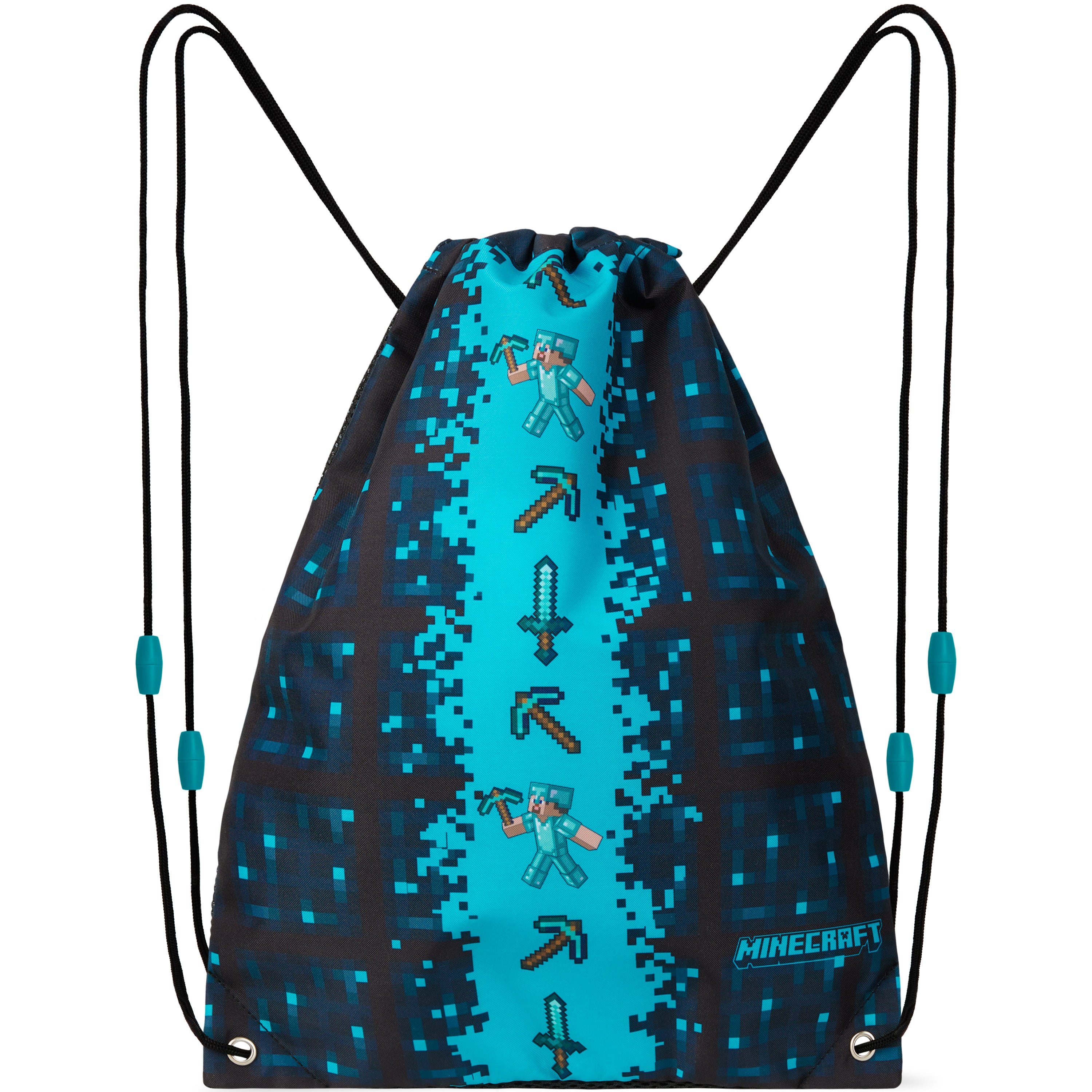 Minecraft Kids Drawstring Bag - Creeper String Swim Bag for School, Sports, PE Bag - Get Trend