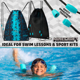 Minecraft Kids Drawstring Bag - Creeper String Swim Bag for School, Sports, PE Bag - Get Trend