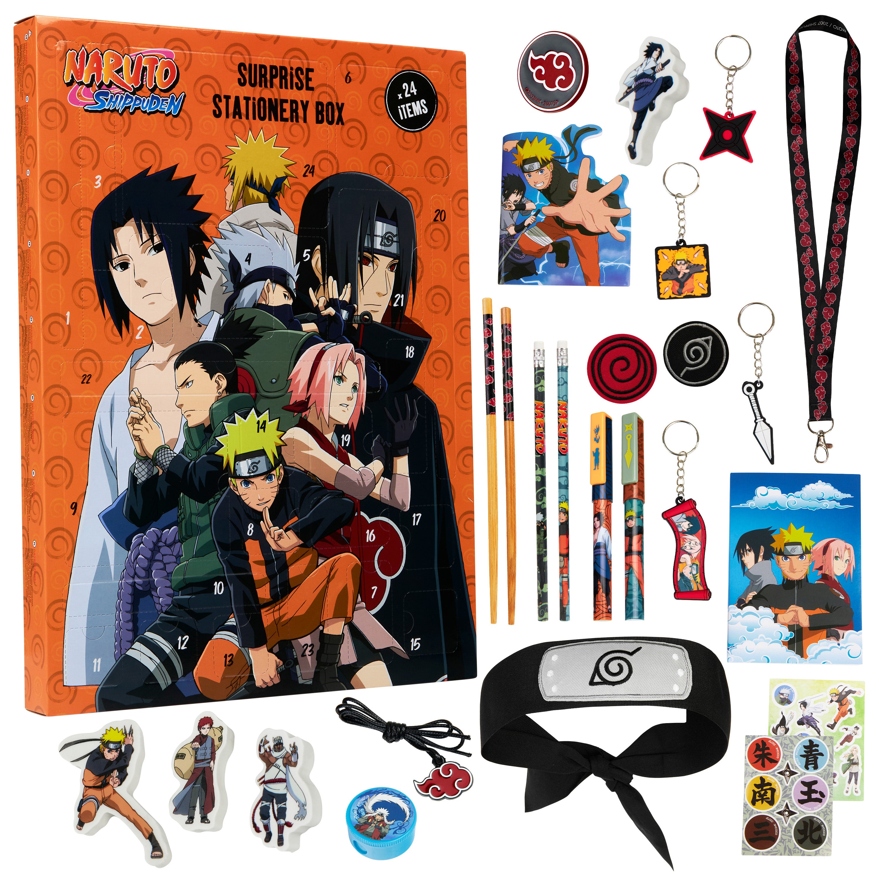 Naruto Advent Calendar 2025 Kids, Anime Stationery Countdown Calendar Kids Gifts - Get Trend