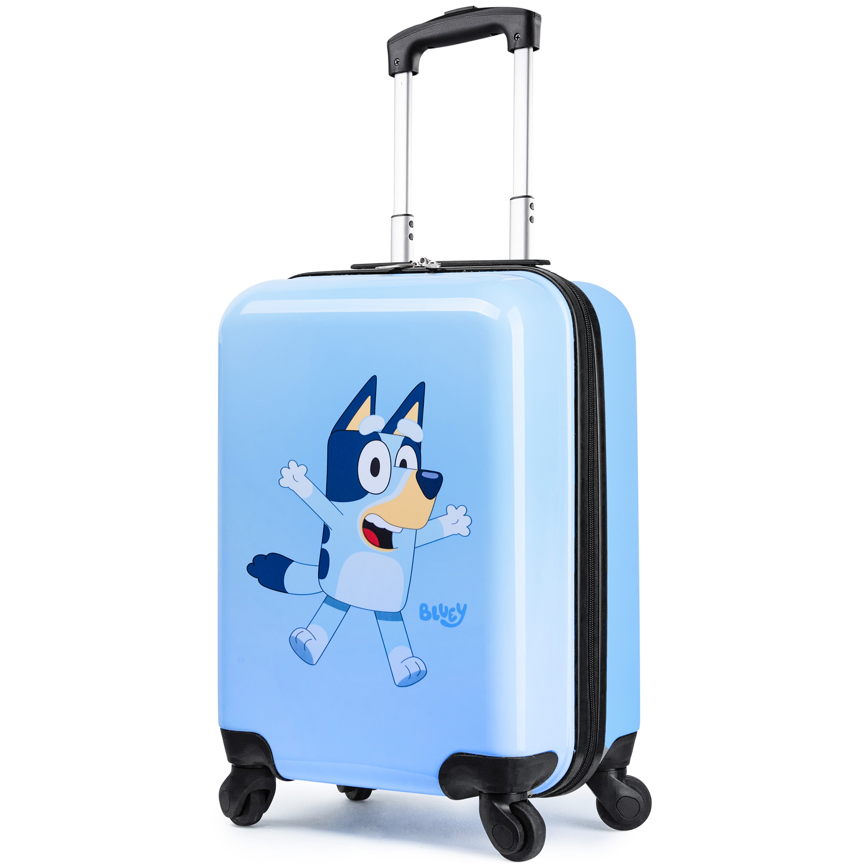 Bluey Kids Suitcase, 49 x 33 x 22cm, 30 litres Capacity, 4 Wheels Luggage for Kids - Get Trend