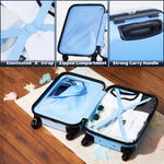 Bluey Kids Suitcase, 49 x 33 x 22cm, 30 litres Capacity, 4 Wheels Luggage for Kids - Get Trend