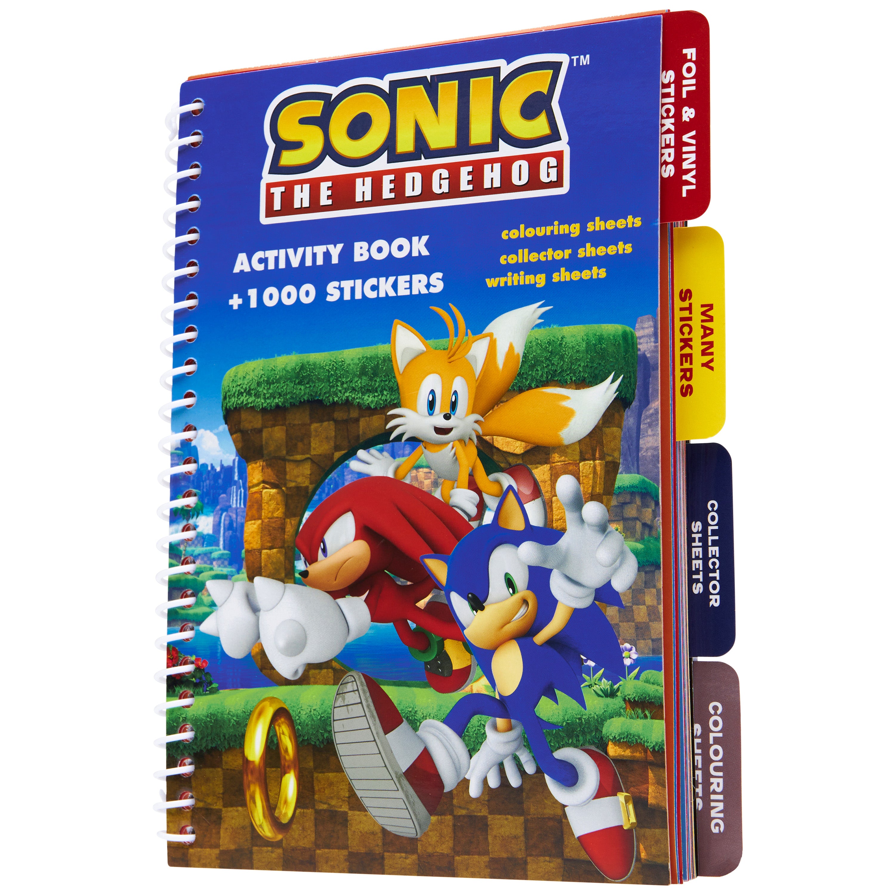 SONIC THE HEDGEHOG Scrapbooking Stickers & Activity Book Over 1000 Stickers - Get Trend