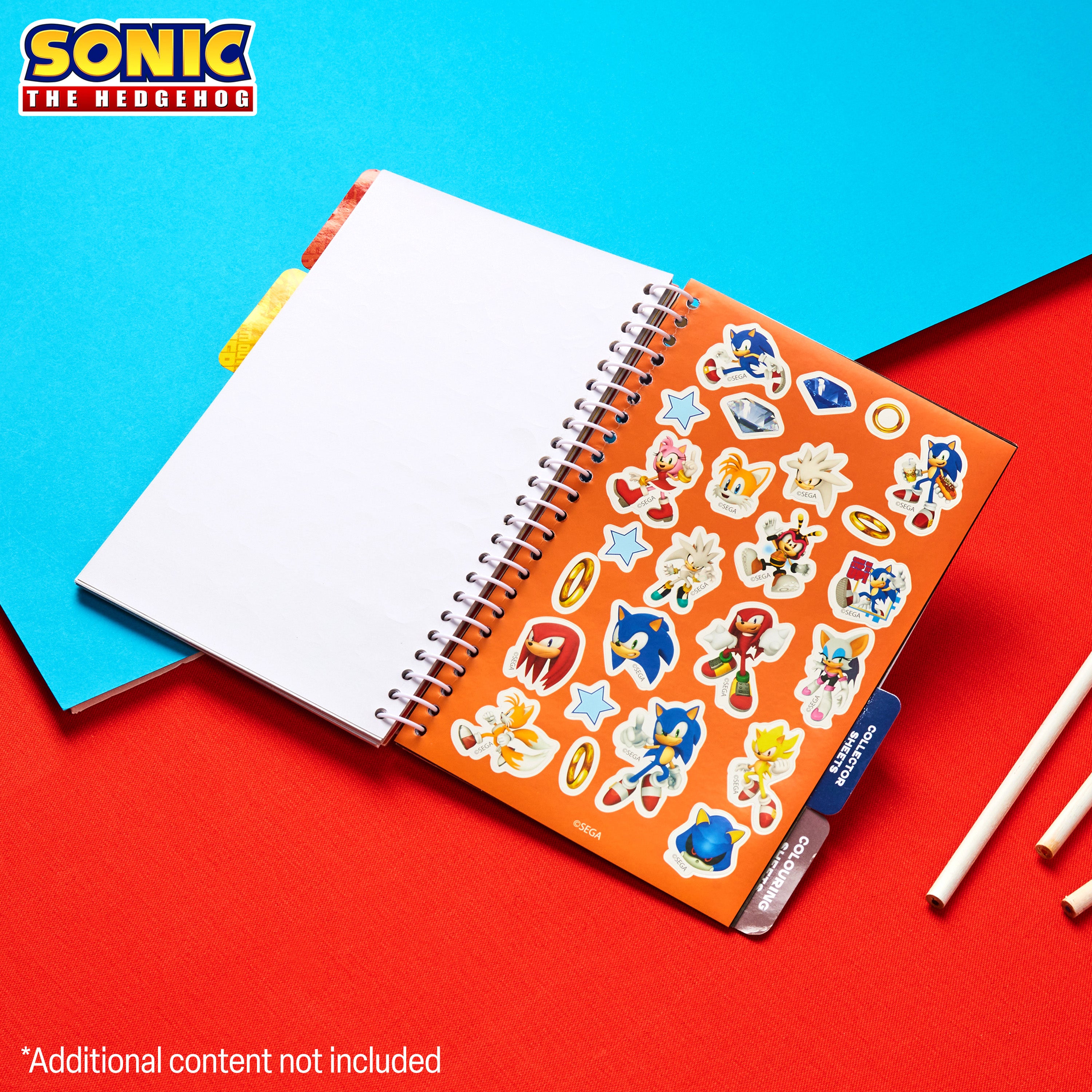 SONIC THE HEDGEHOG Scrapbooking Stickers & Activity Book Over 1000 Stickers - Get Trend