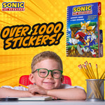SONIC THE HEDGEHOG Scrapbooking Stickers & Activity Book Over 1000 Stickers - Get Trend