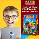 SONIC THE HEDGEHOG Scrapbooking Stickers & Activity Book Over 1000 Stickers - Get Trend