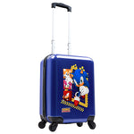 SONIC THE HEDGEHOG Suitcase for Kids, Travel Luggage 49 x 33 x 22cm, 30L Capacity, 4 Wheels - Gamer Travel Essentials - Get Trend
