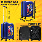SONIC THE HEDGEHOG Suitcase for Kids, Travel Luggage 49 x 33 x 22cm, 30L Capacity, 4 Wheels - Gamer Travel Essentials - Get Trend