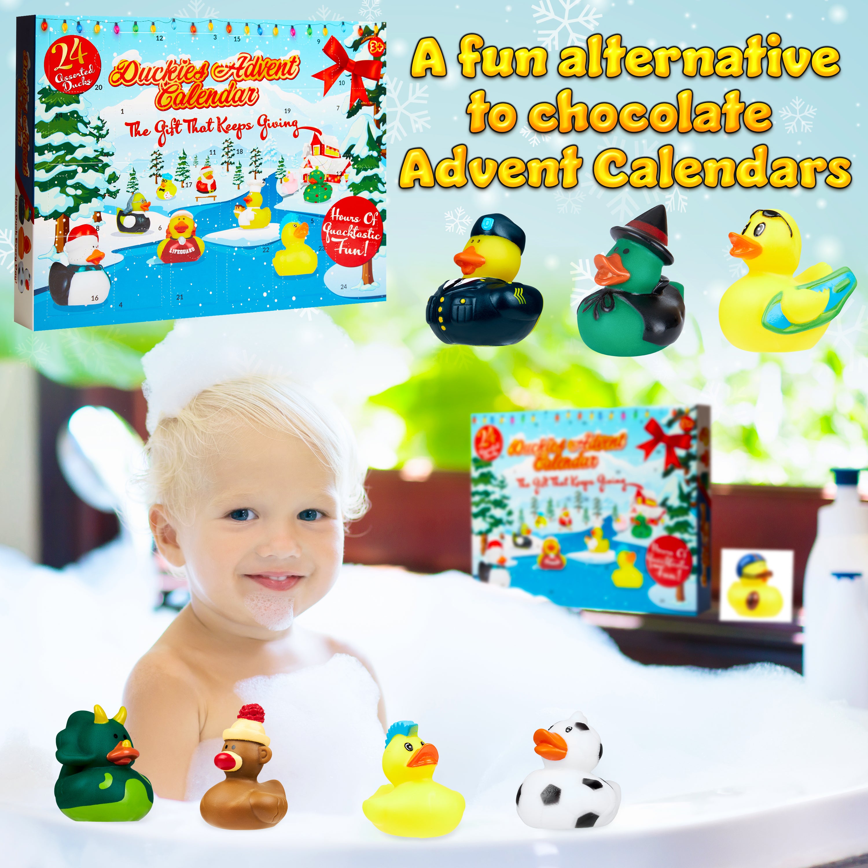 KreativeKraft Toy Advent Calendar 2025 for Kids, Bath Toys Countdown Calendar (Multi) - Get Trend