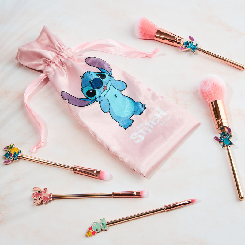 Disney Stitch Makeup Brush Set for Women - Pink - Get Trend